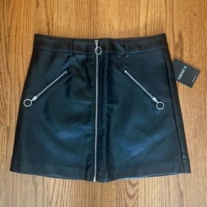 Black Leather Skirt